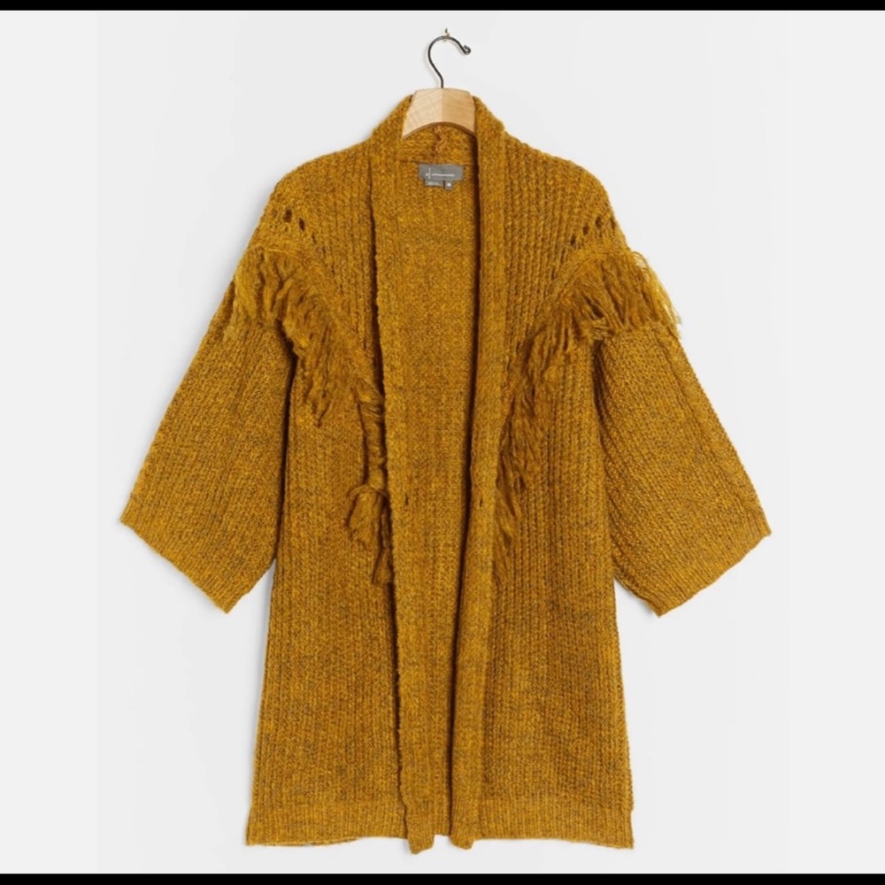 Anthropologie Stevie Fringed Kimono